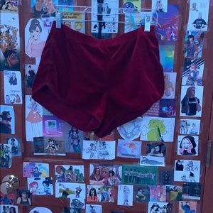 comfy velvet shorts